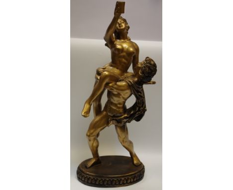 Lighting - a contemporary lamp base as a scantily clad young couple; Victorian oil lamp (converted); another; etc 