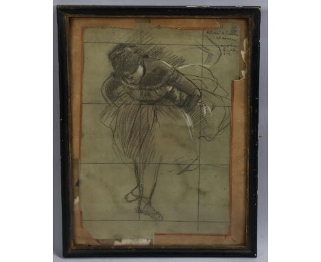 *DESCRIPTION CHANGE* 19th/20th century French School, after Edgar Degas, ballerina, lithograph, 38cm x 26cm, framed&nbsp;Gene