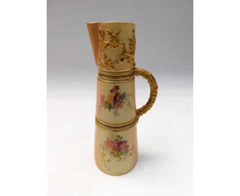 Royal Worcester , Blush Ivory jug, factory mark to base , in good overall condition.