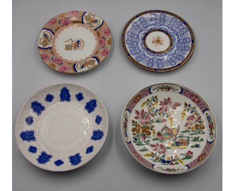 A collection of English porcelain plates and shallow dishes, mostly Spode, various patterns. Condition: wear to enamels and g