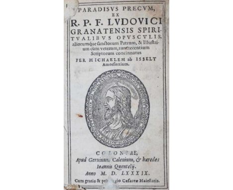   Granada,L.de u. M. van Isselt.Granada,L.de u. M. van Isselt. Paradisus precum, Ex R. P.  Granada,L.de u. M. van Isselt.    