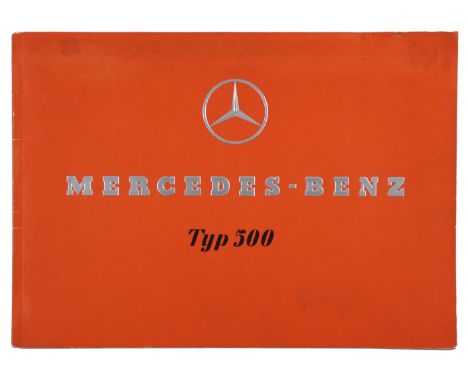   Mercedes-Benz.Mercedes-Benz. Typ 500. (Verkaufsprospekt). Stuttgart-Untertürkheim, Dai  Mercedes-Benz.    Mercedes-Benz.   
