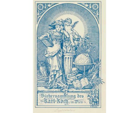   Exlibris.Exlibris. Sammlung von 43 Exlibris mit Tod- u. Vanitasmotiven. Versch. Technik  Exlibris.    Exlibris.   Sammlung 