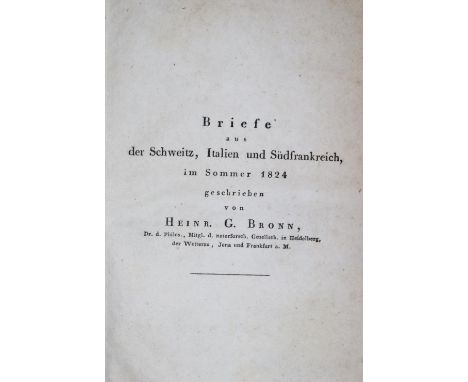   Bronn,H.G.Bronn,H.G. Ergebnisse meiner naturhistorisch-öconomischen Reisen. Erster The  Bronn,H.G.    Bronn,H.G.   Ergebnis