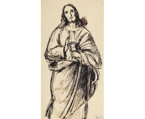   KonvolutKonvolut von 11 Bl. mit versch. Zeichnungen zu Portraits, Genre-Darst. o. Figur  Konvolut    Konvolut   von 11 Bl. 