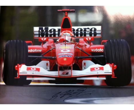 SCHUMACHER MICHAEL: (1969- ) German Motor Racing Driver, Formula One World Champion 1994, 1995, 2000, 2001, 2002, 2003 &amp; 