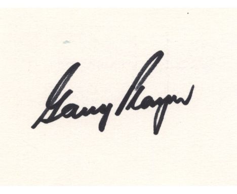 GOLF: Small selection of signed cards by various golfers including Gary Player (2), Severiano Ballesteros (2), Tom Watson (2)