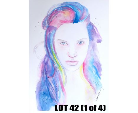 Four A4 prints by Guinevere Saunders - Fairy Tales/Snow Tiger/Touch of Pink/Futility - Guinevere is an artist and photographe