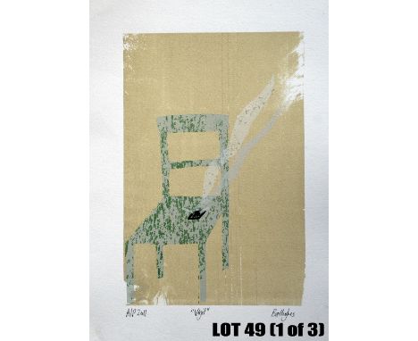 Three Screen Prints by Bee Hughes (Artists Proofs) - unmounted 21cm x 29cm - Vigil/Cell/Room