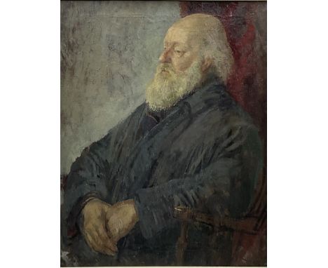 Constance-Anne Parker (British 1921-2016): Portrait of an Elderly Gentleman with a Beard, oil on canvas unsigned 62cm x 49cmP