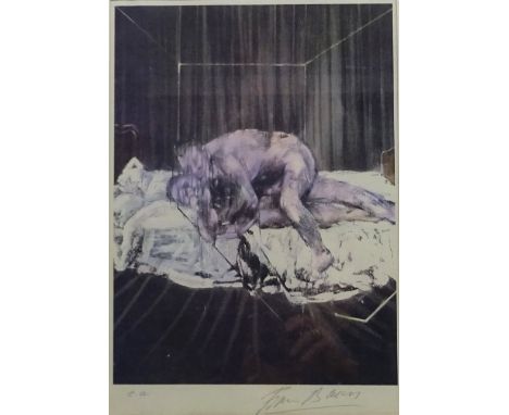 Francis Bacon (British 1909-1992): 'Two Figures 1953', artist's proof lithograph signed and marked e.a. in pencil 41cm x 28cm