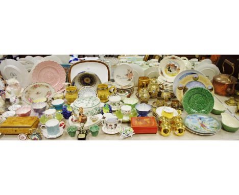 Decorative Ceramics - Maling, commemorative loving cups; Royal Worcester Millennium bowl; mottoware; etc qty 