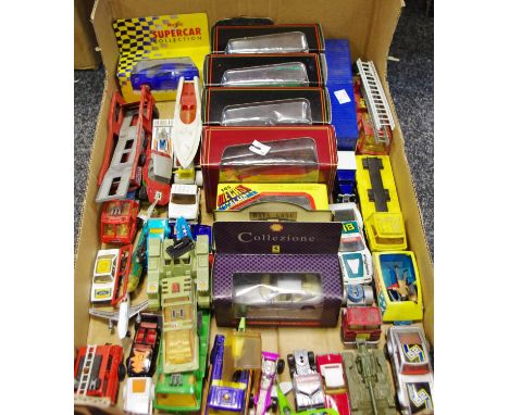 Matchbox Lesney Toys, Superkings, K-114 Car Recovery Transporter, Matchbox Superkings No.K-27 "Miss Embassy" Powerboat &amp; 