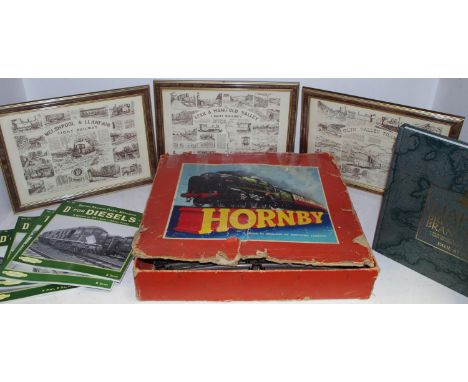 A Hornby 0 Gauge clockwork train set comprising 0-4-0 clockwork locomotive, Type 40, 82011 British Railways black livery; She