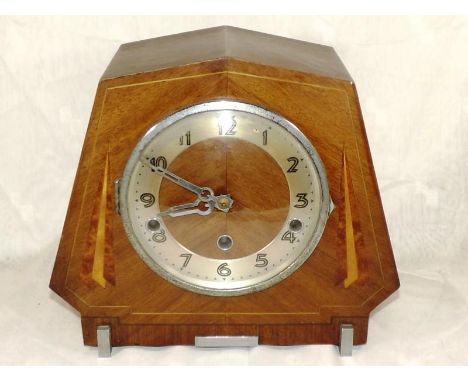 An Art Deco style mantel clock