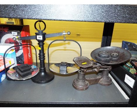 Two weighing scales