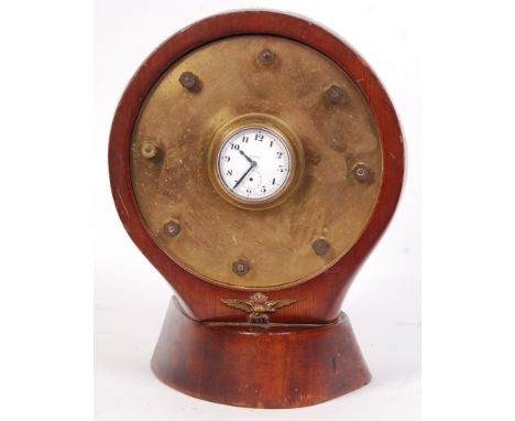 A rare early WWI First World War ' RNAS ' ( Royal Naval Air Service (later the RAF)) propeller hub mounted cockpit clock The 