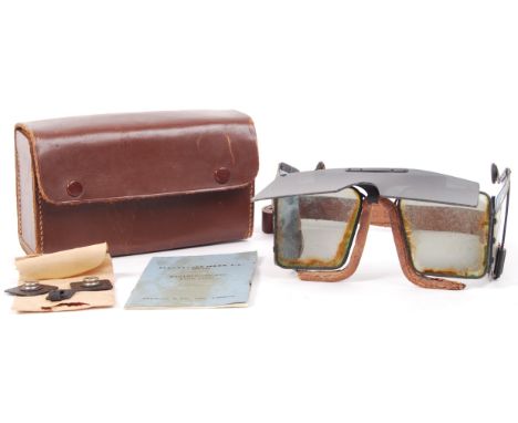An extremely rare pair of WWII Second World War RAF ' Spectacles Mark V.A. 22c/101 '. Issued to pilots and gunners of the RAF