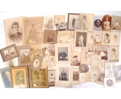 A large collection of late 19th and early 20th century cabinet photographs &amp; Carte De Visites relating to Francis Marion 