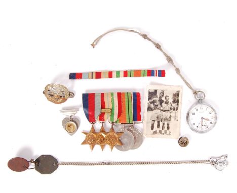 An original WWII Second World War medal group belonging to a Phillip Davey . Comprising of his War Medal, Defence Medal, Ital