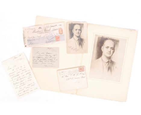 A fascinating and important collection of letters and ephemera relating to New Zealand Tennis player FMB Fisher ( Francis Mar