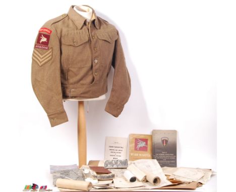 A rare and fascinating collection of personal effects and militaria relating to a Sergeant ESR James 6469339 of the 52nd Oxfo