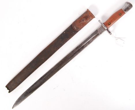 A WWI First World War British issue 1907 pattern ' Wilkinson ' rifle bayonet, with G R crown &amp; 1907 marked to top of blad