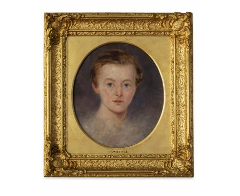 FOLLOWER OF SIR THOMAS LAWRENCE  PORTRAIT OF A YOUNG BOY  oil on canvas  38cm x 34cm Provenance: Cairness House, Aberdeenshir