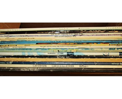 LP's including several by Bob Dylan, ELO, Genesis, Joni Mitchell, Cat Stevens 