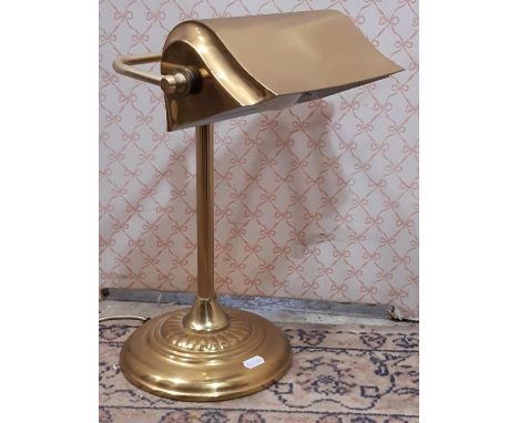 A bankers lamp in brass 