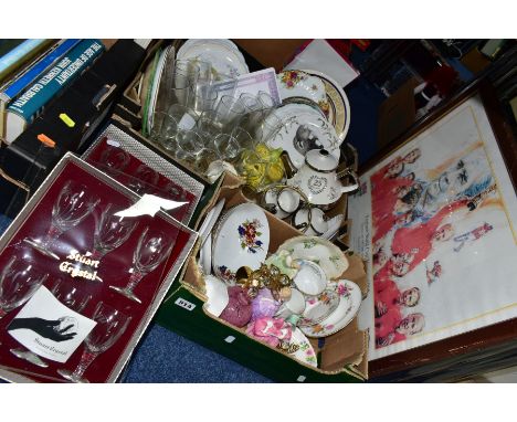 CERAMIC AND GLASS, ETC, to include Royal Doulton 'Rose' HN2123, 'Bo-Peep' HN1811 and 'Fair Maiden' HN2211 (head reglued), Roy