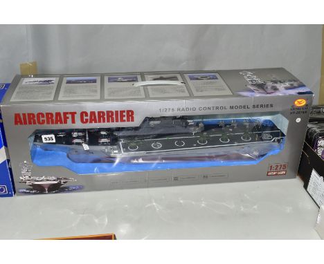 A BOXED HENG TAI RADIO CONTROL MODEL AIRCRAFT CARRIER, No.HT-2878A, 1/275 scale, not tested, complete with radio controller, 