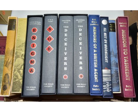 FOLIO SOCIETY BOOKS, ten titles from the publisher comprising Revolt in the Desert by T. E. Lawrence, Commando A Boer Journal