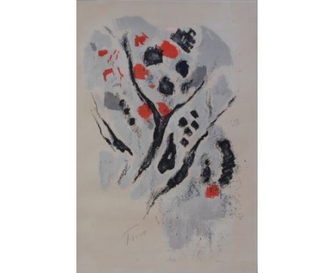 Pierre Tal-Coat (French 1905-1985) - Untitled, lithograph printed in colours, indistinctly signed to lower centre of print, l