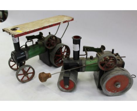 Mamod Traction Engine and Steam Roller (2) CONDITION REPORT Not possible to say if working