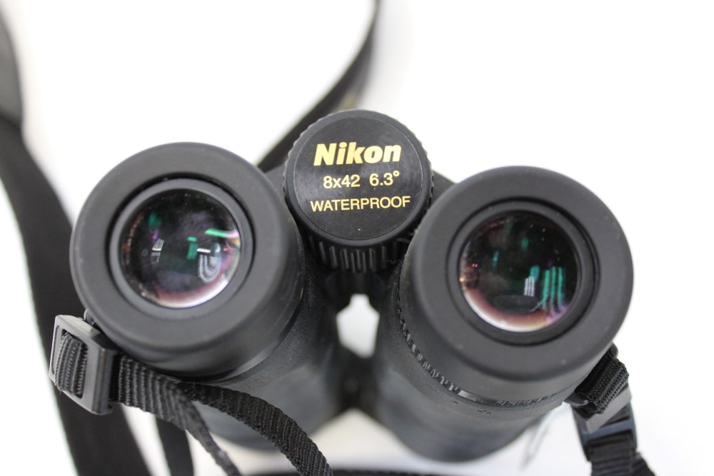 Pair of Nikon Prostaff waterproof binoculars (8x42, 6.3 deg)