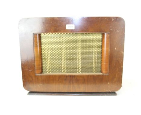 Vintage Marconi speaker in walnut case - model no. 196