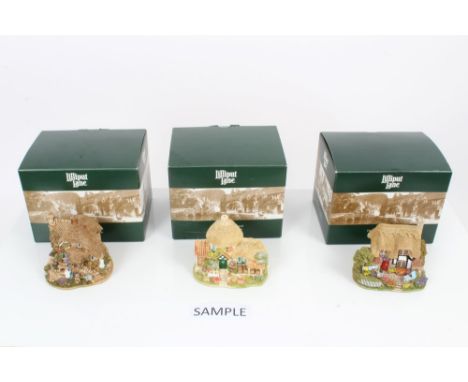 Collection of boxed Lilliput Lane Cottages - including Appleby East, Railway Cottage, Victoria Cottage, Stargazer's Cottage, 