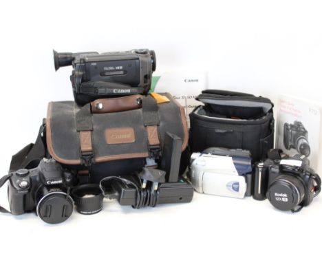 Digital still and video cameras - including Kodak Easy Share P712, Canon SX50 HS still cameras, Canon DC 301E and Canon VC9HI