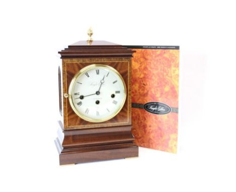 Knight & Gibbons contemporary bracket clock with eight day Kieninger spring-driven movement, Westminster, Whittington and St.