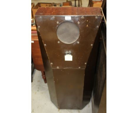 Large vintage Decca floor-standing speaker bearing label - Decca Corner Speaker, serial no. 1155
