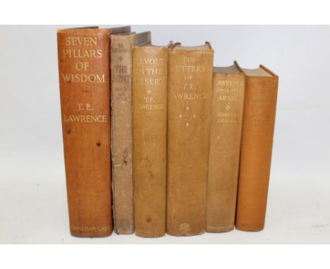 Books - Art Interest:  four small boxes - including T. E. Lawrence Seven Pillars of Wisdom, first trade edition 1935 (26 book