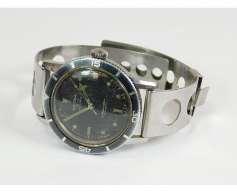 ORIOSA. A gentleman's Oriosa, Super Automatic, stainless steel cased wristwatch. The black dial with luminescent baton & dot 