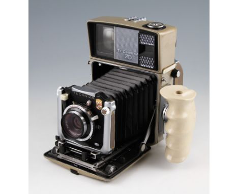 A Linhof Technika 5x4 camera fitted with 100mm 5.6 Symmar lens.