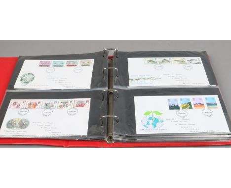 Stamps; an album of approximately 100 first day covers, 1970s to 90s.
