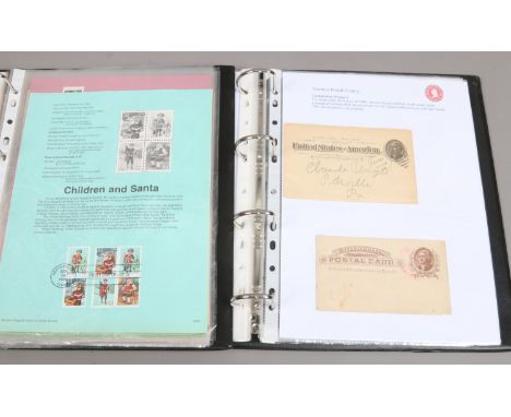 Us postal service; two albums of first day covers and stamps.