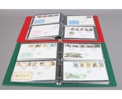 Stamps; two albums of British first day covers, over 120 1971-1988.