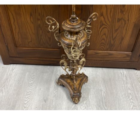 Large resin &amp; metal stylish table lamp base, height 73cm