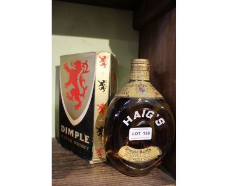 Two vintage bottles of Haig Dimple whisky 