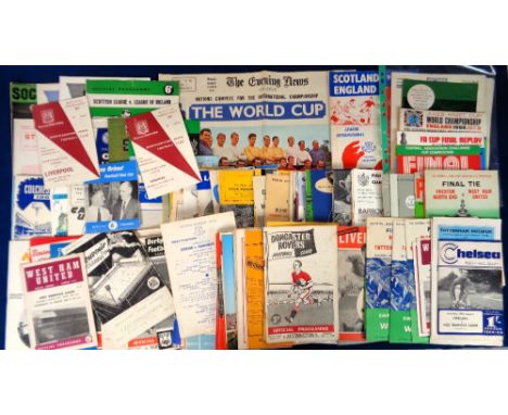 Football programmes, 1960's selection of approx. 190 programmes including FA Cup Finals 1960-1970 (inclusive &amp; including 